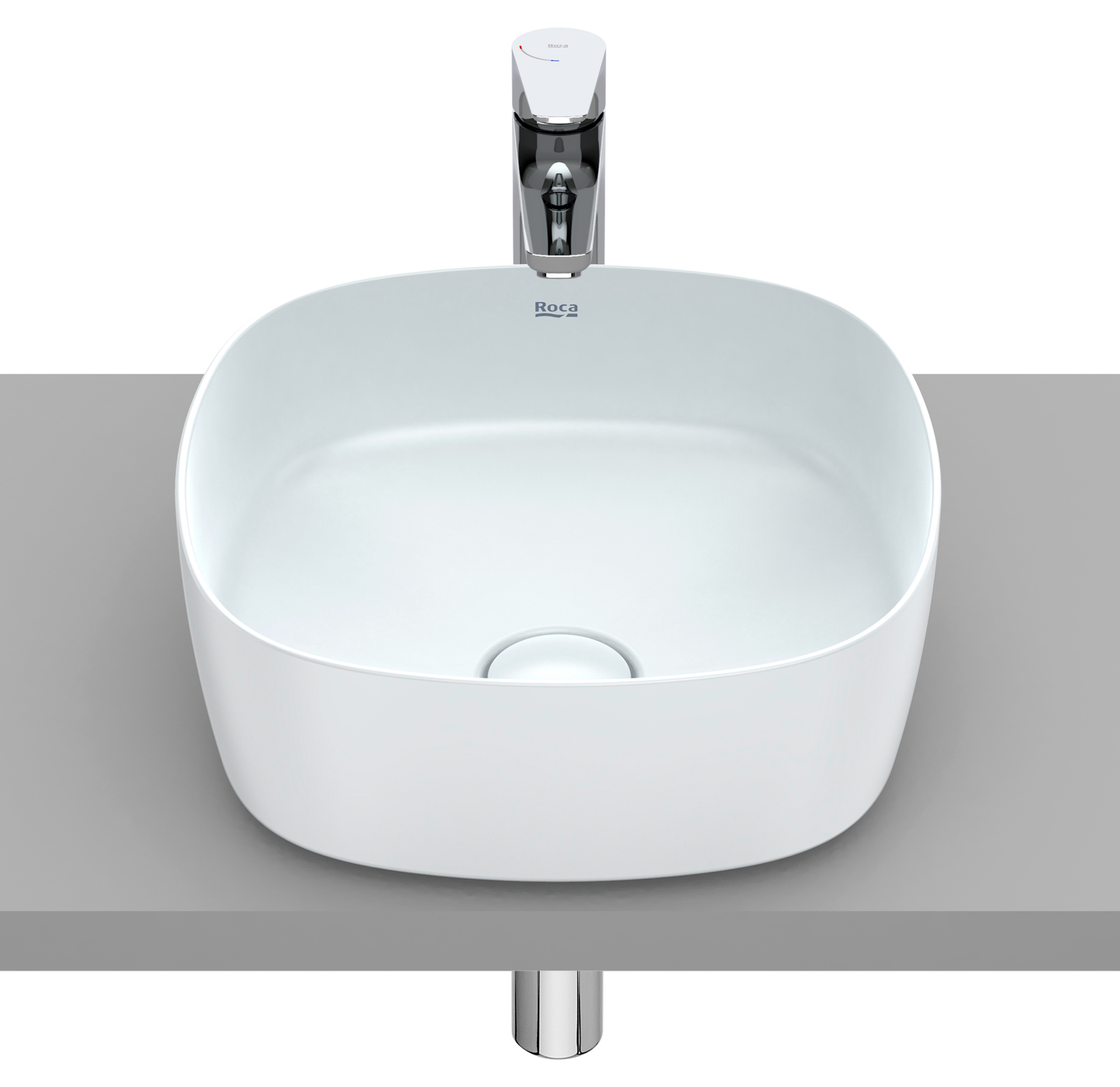 Roca Inspira lavabo 37x37 cm carrée à poser A327502630