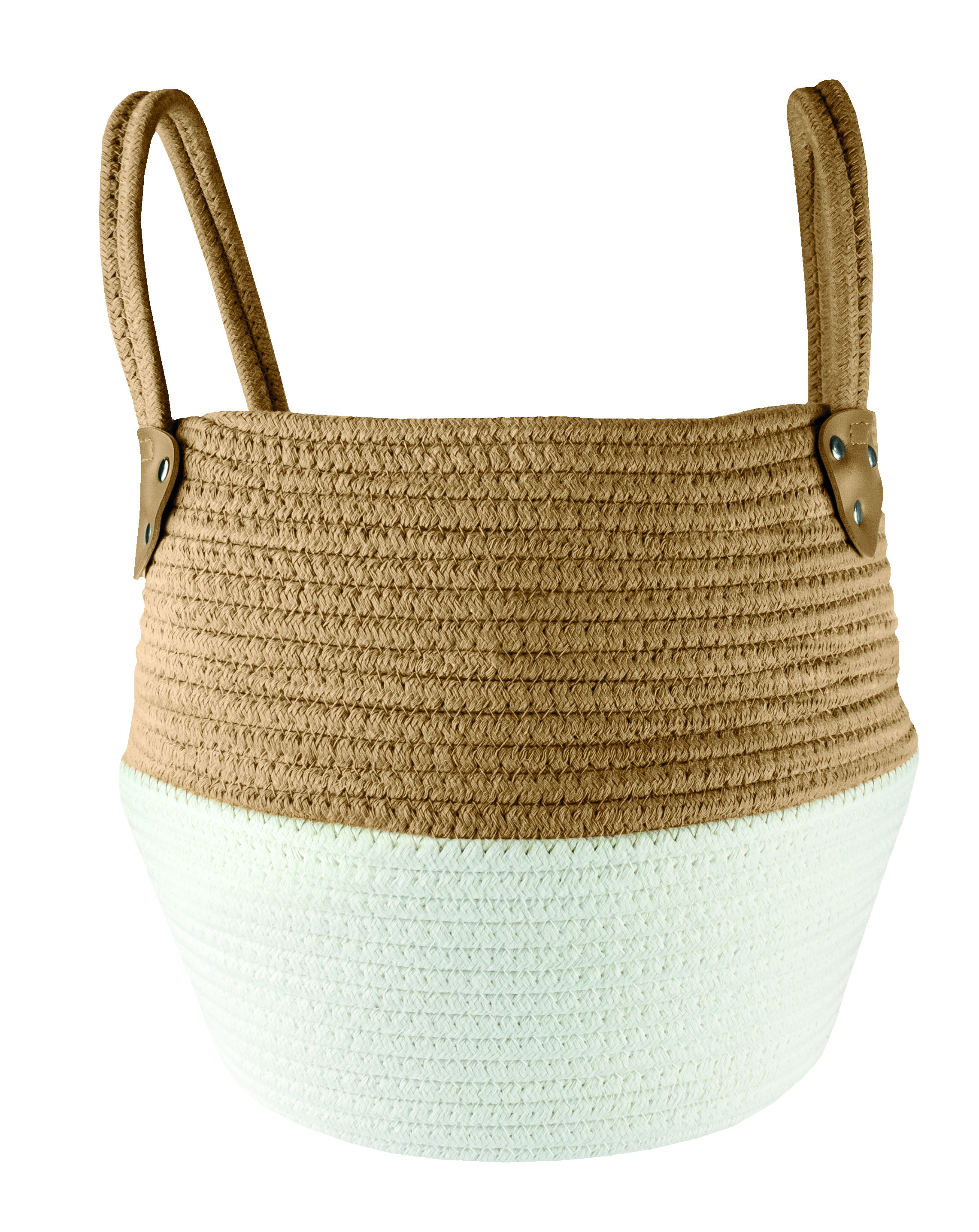 Kleine Wolke Patch panier de salle de bain blanc-marron 8649270062