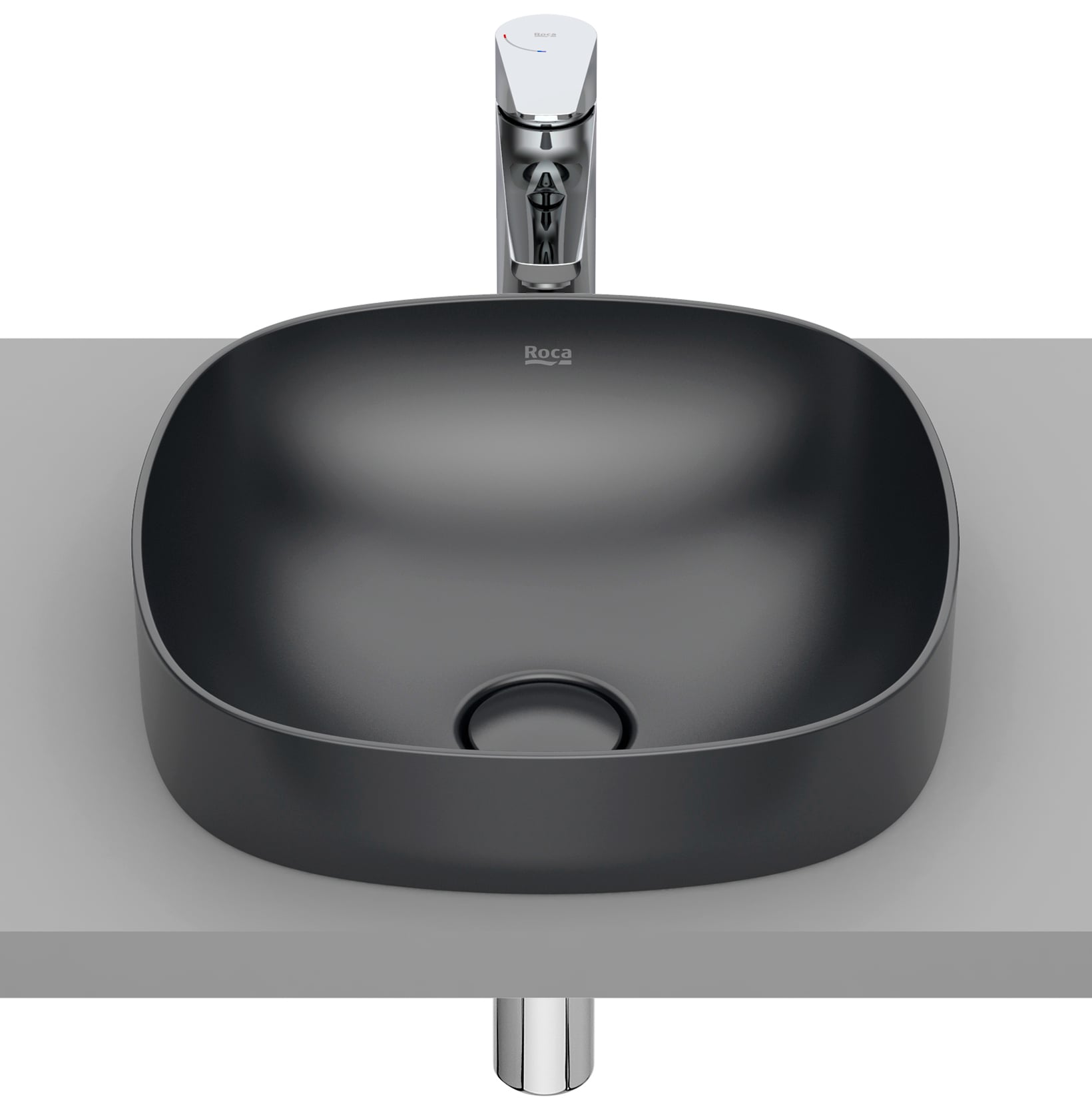 Roca Inspira lavabo 37x37 cm carrée encastrée A32750R640