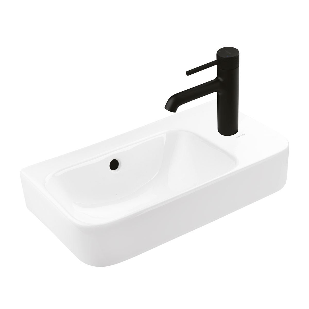 Ksuro 107 lavabo 45x26 cm rectangulaire à poser blanc 21804000