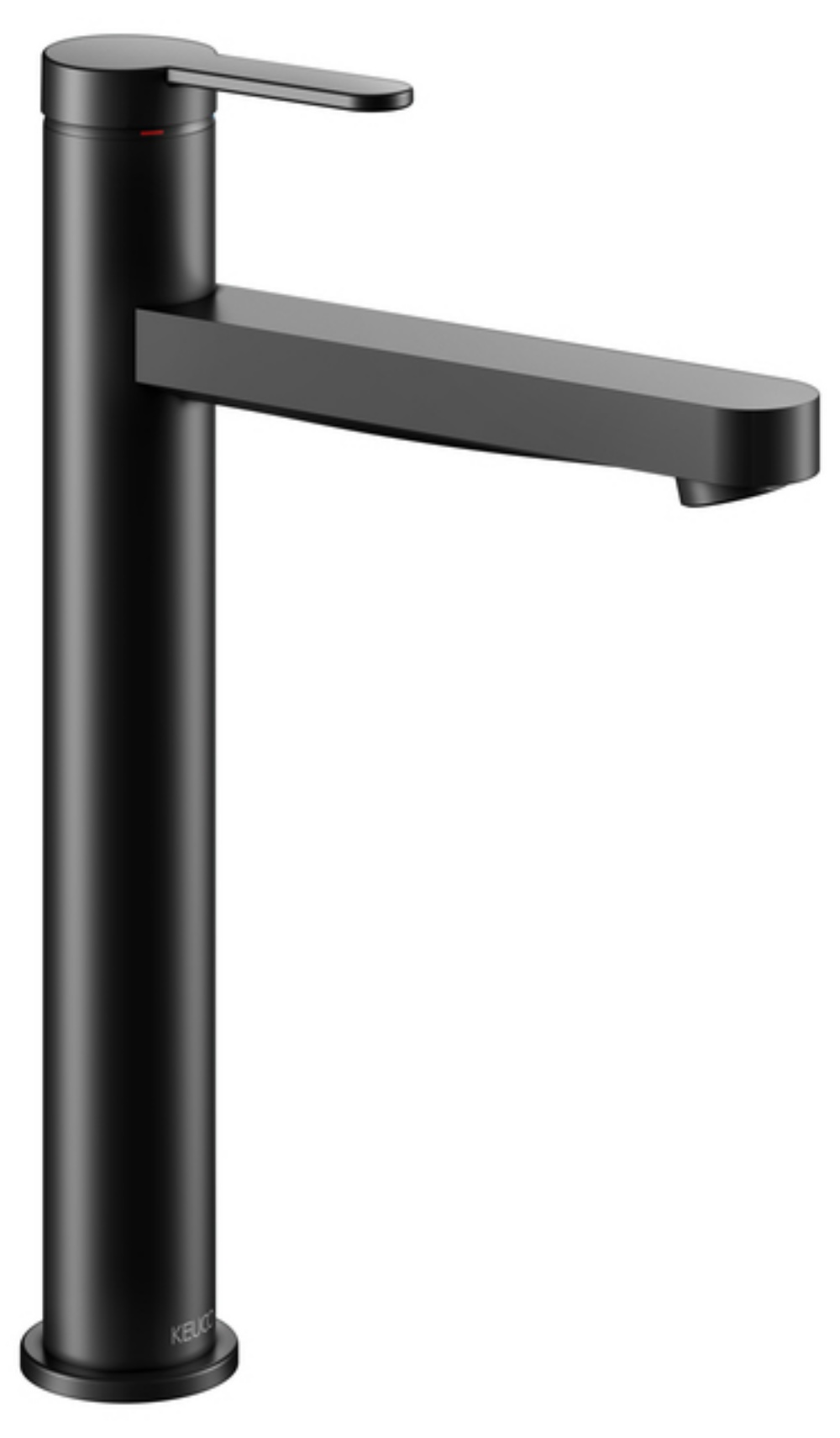 Keuco IXMO Flat mitigeur de lavabo sur pied noir 59510373100
