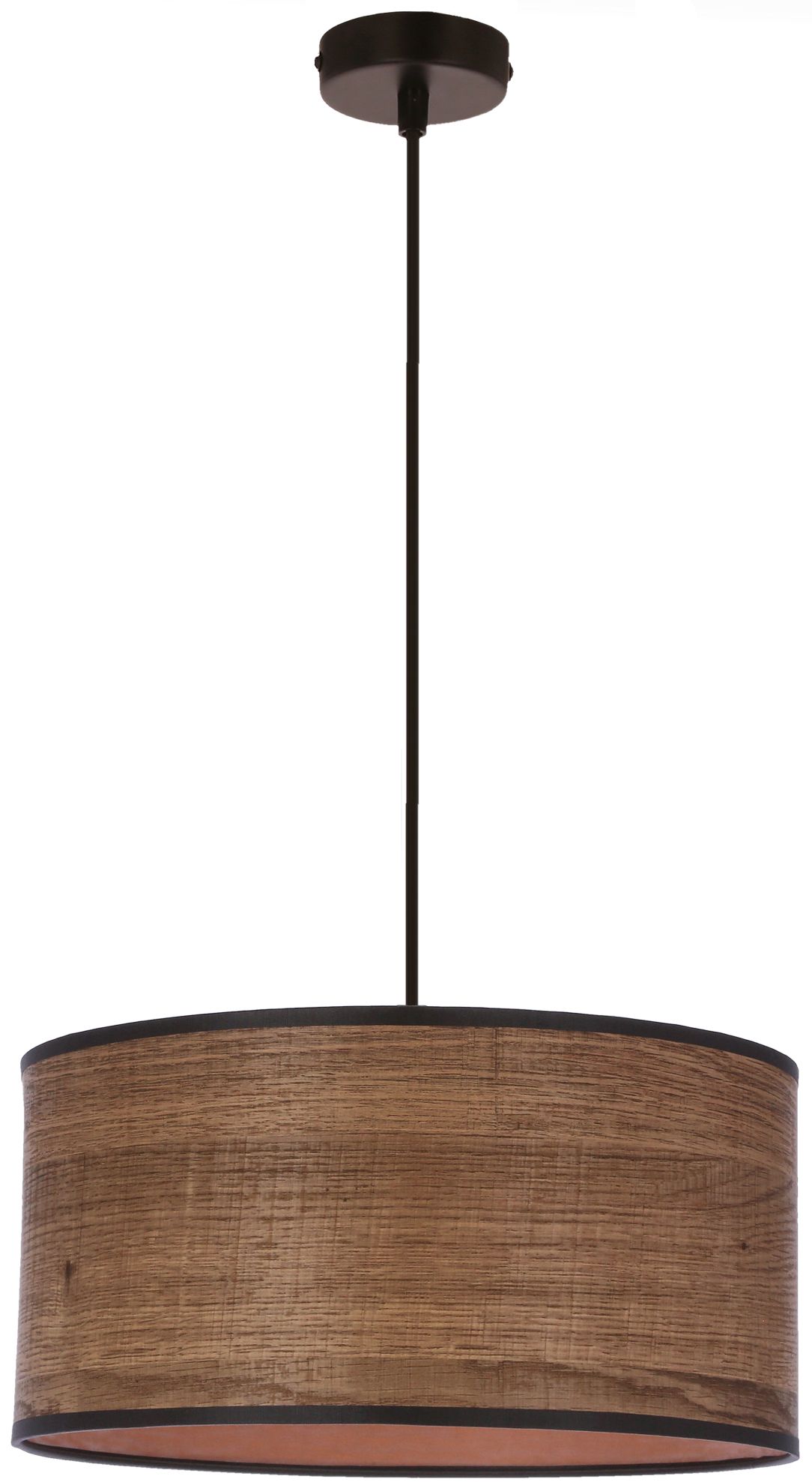 Candellux Legno lampe suspendue 1x40 W noir-bois-marron 31-18403