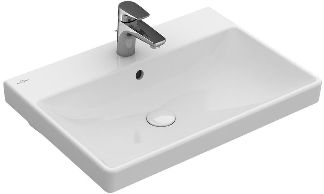Villeroy & Boch Avento lavabo 60x47 cm rectangulaire classique-de meuble blanc 415860RW