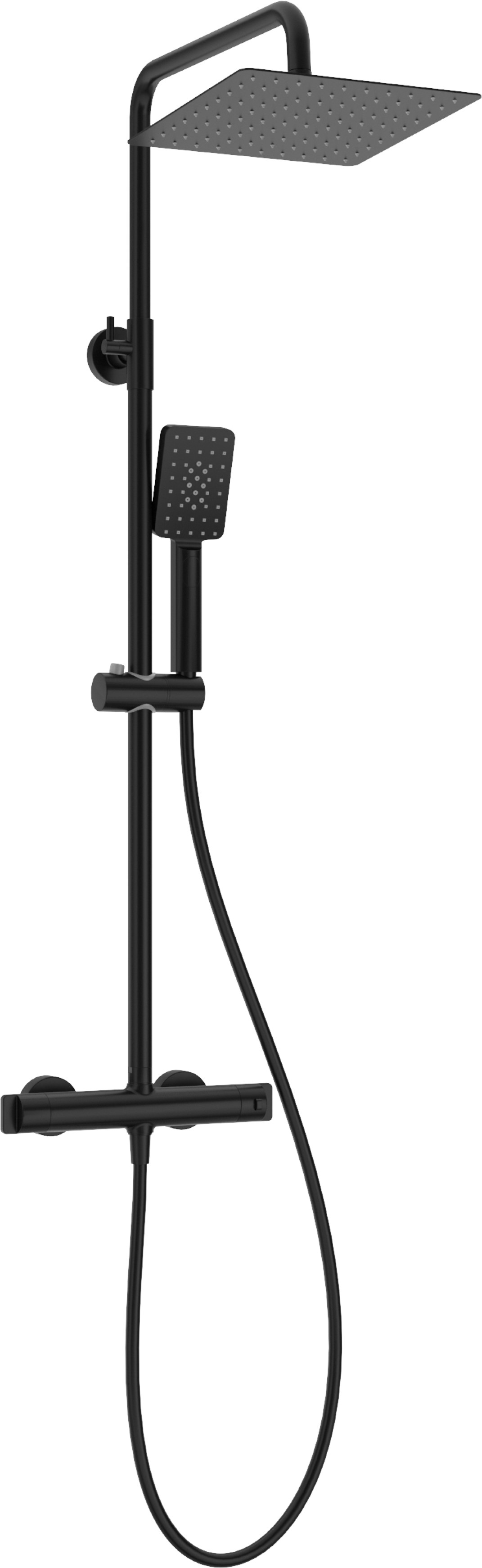Deante ensemble de douche mural avec thermostat oui noir NAC_N4HT