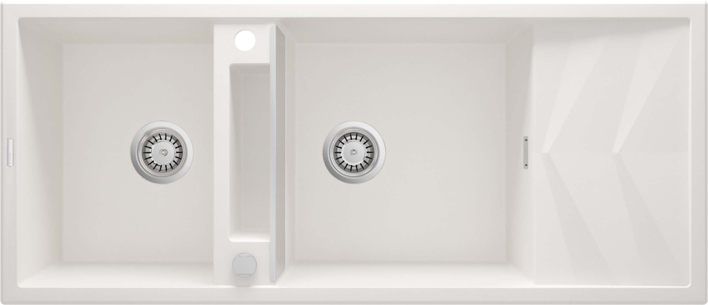 Deante Magnetic évier en granit 116x50 cm blanc ZRM_A213