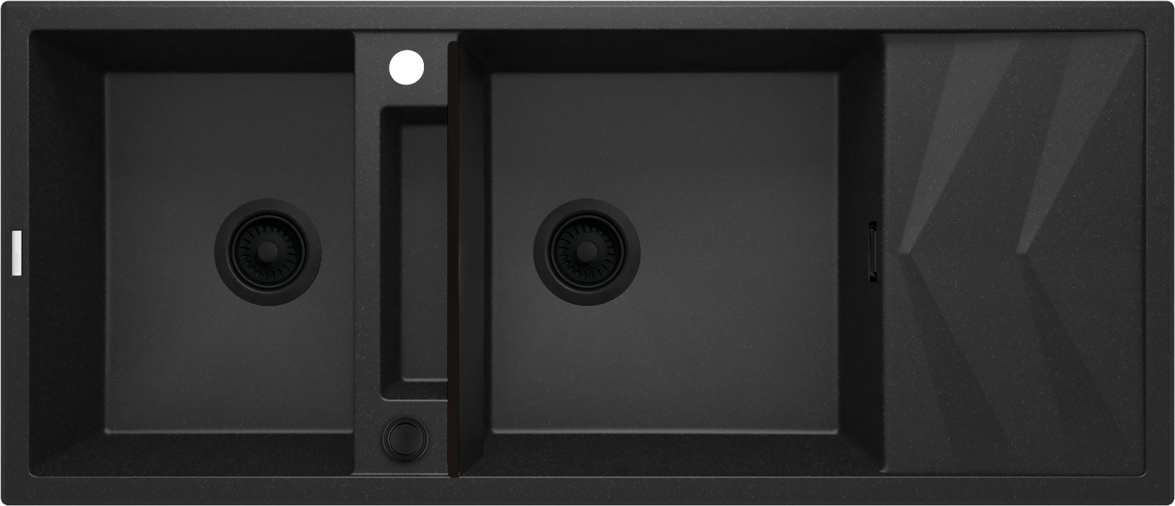 Deante Magnetic évier en granit 116x50 cm gris/graphite/onyx ZRM_G213