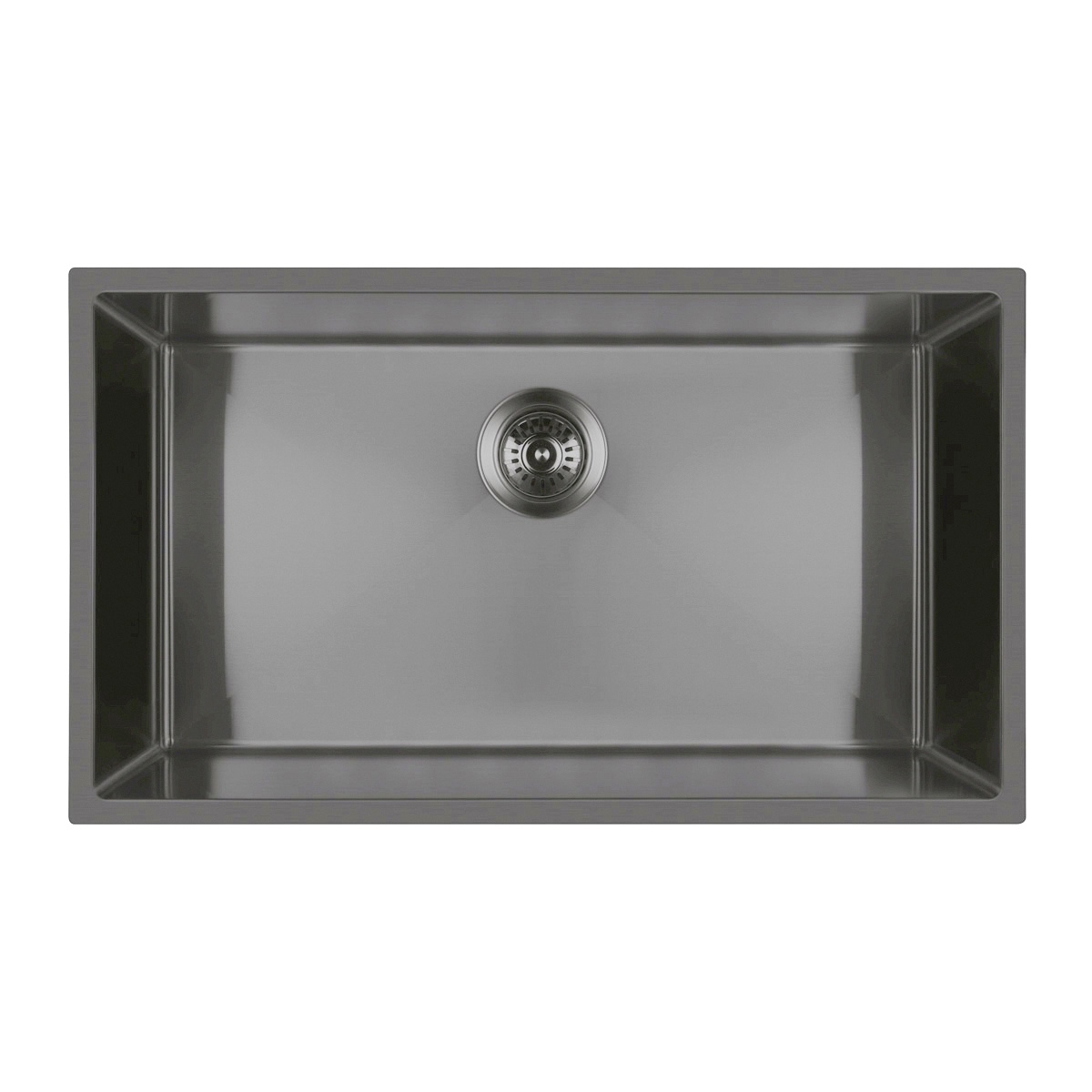Oltens Stalvask évier en acier inoxydable 76x44 cm noir 71102300