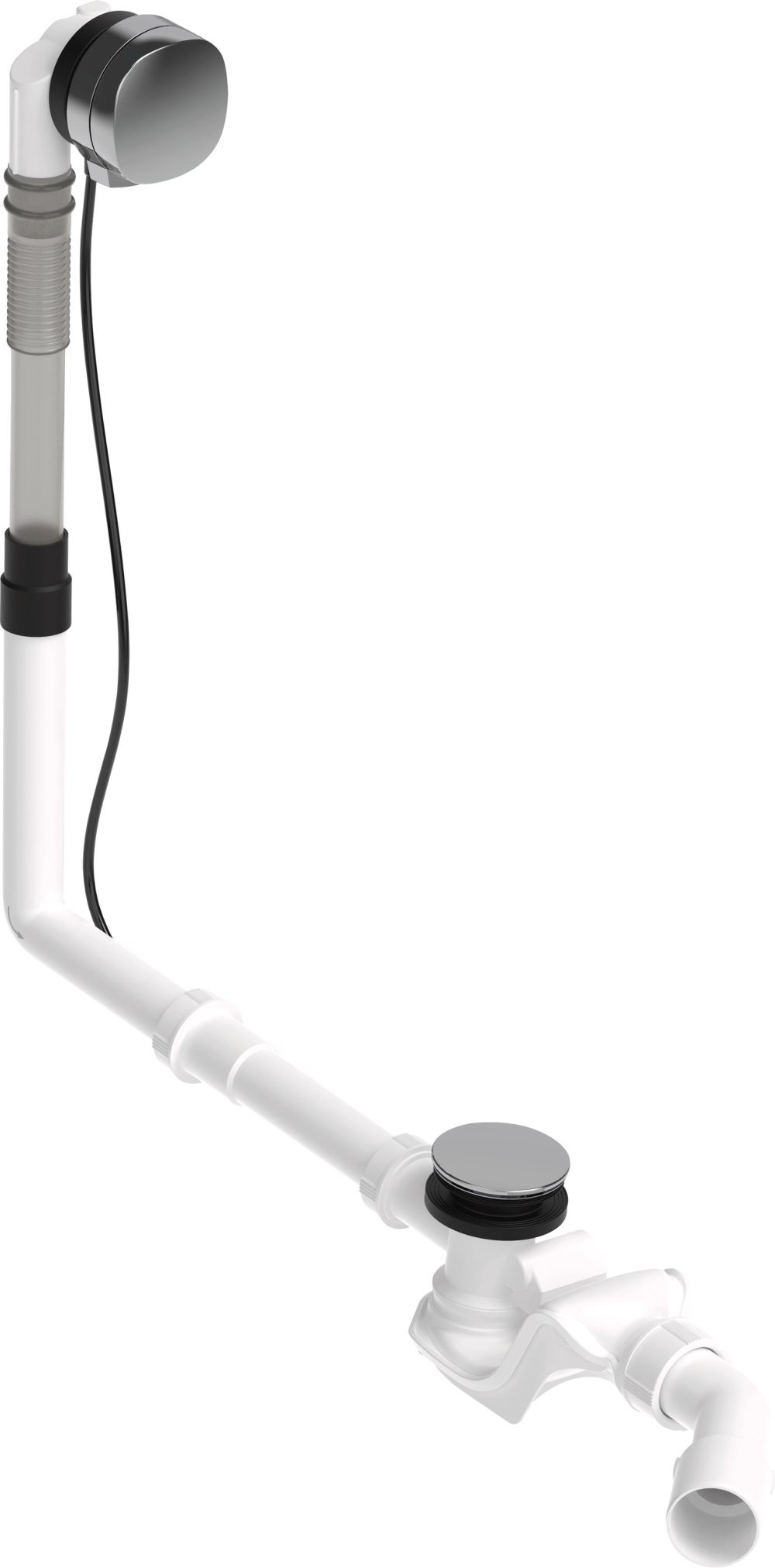 Duravit Quadroval siphon de baignoire chrome 792217000001000