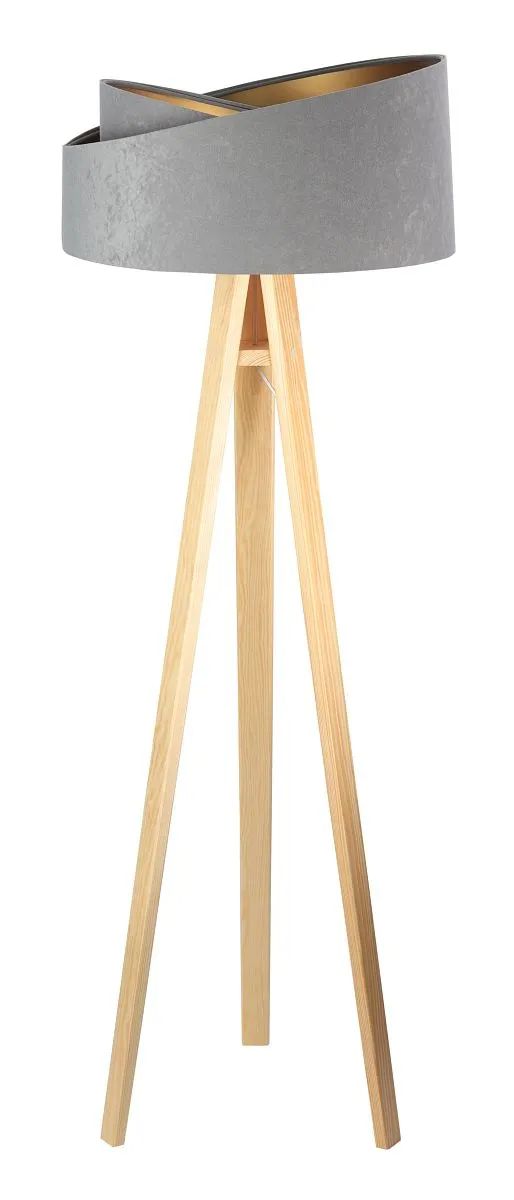 BPS Koncept Galaxy lampadaire 1x60 W gris-bois-argenté 060P-014