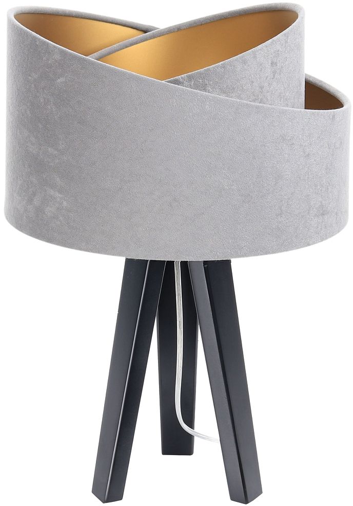 BPS Koncept Galaxy lampe de table 1x60 W noir-doré-gris 060S-014CZ