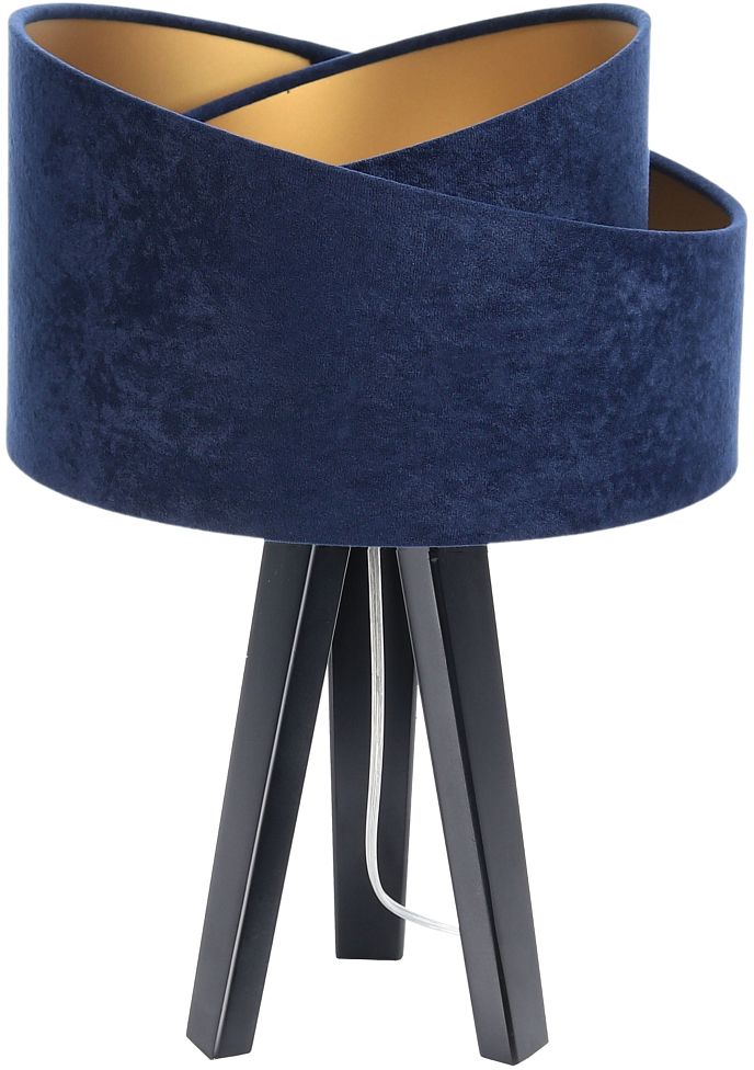 BPS Koncept Galaxy lampe de table 1x60 W noir-doré-bleu 060S-044CZ