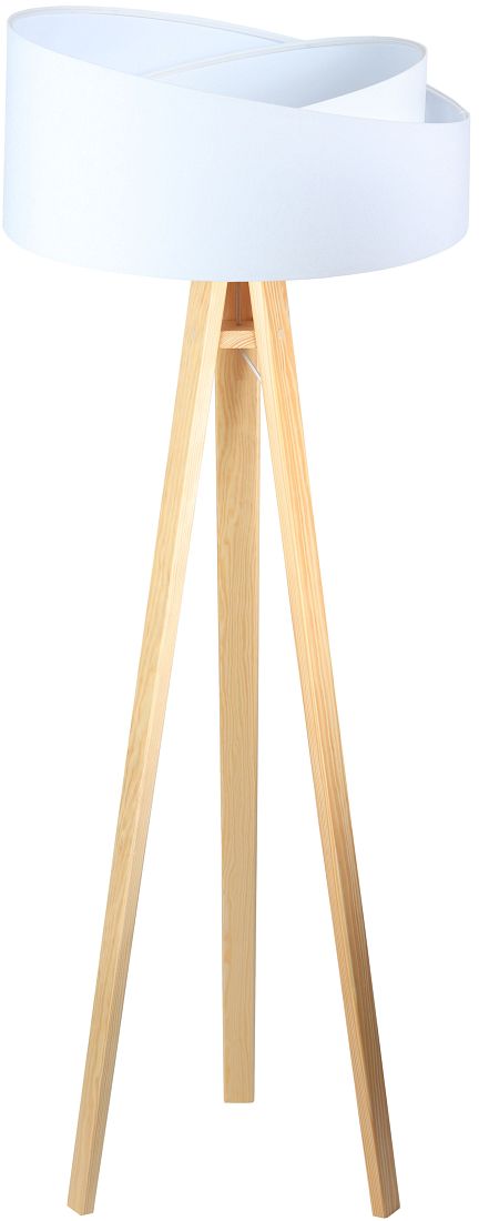 BPS Koncept Galaxy lampadaire 1x60 W blanc-bois 060P-060