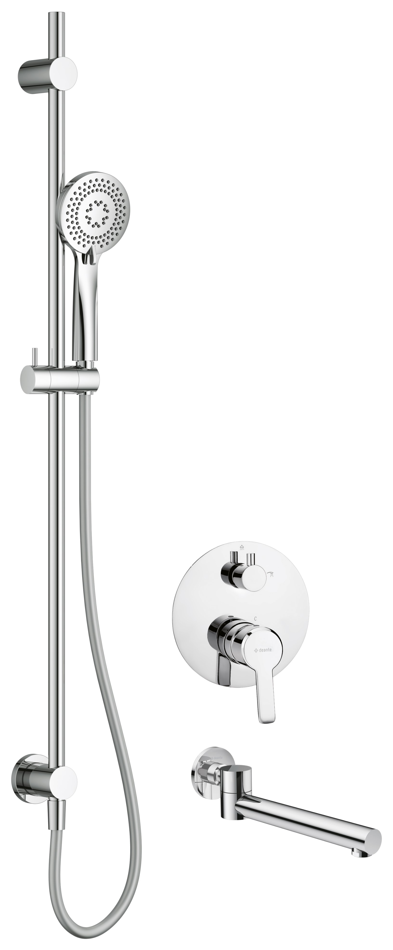 Deante Arnika kit baignoire-douche encastré chrome NAC_09QA