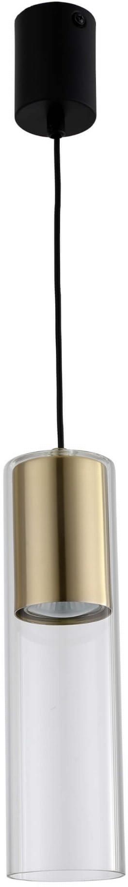 Light Prestige Manacor lampe suspendue 1x50 W transparent-doré LP-232/1PGD