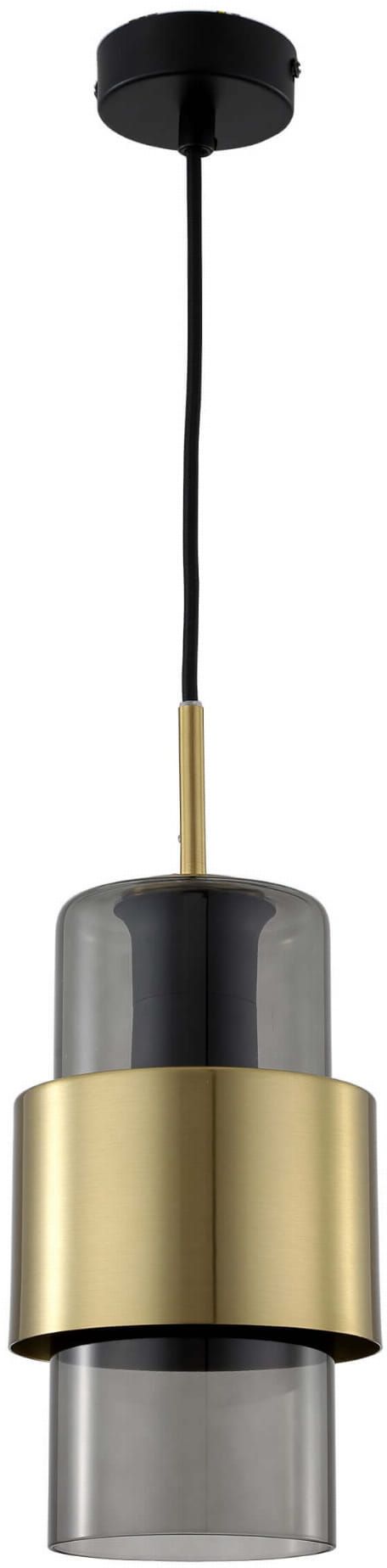 Light Prestige Miele lampe suspendue 1x40 W fumé-doré LP-866/1PLSM/GD