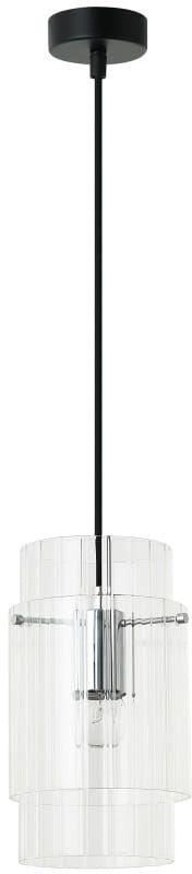 Light Prestige Savona lampe suspendue 1x40 W transparent-argenté LP-707/1P