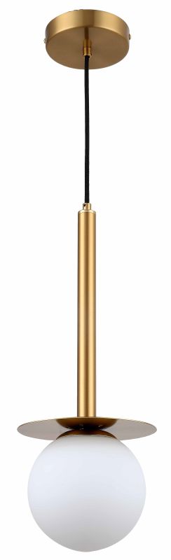 Light Prestige Roma lampe suspendue 1x40 W blanc-doré LP-1345/1PGD