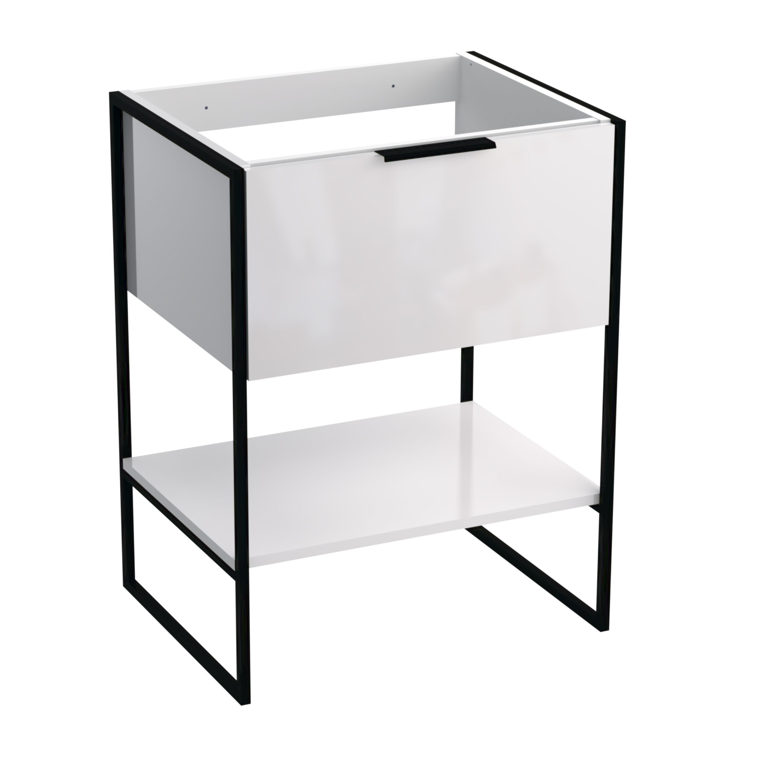 Strama Kobe armoire 59.5x46x78 cm sous-lavabo sur pied blanc 13.100.00