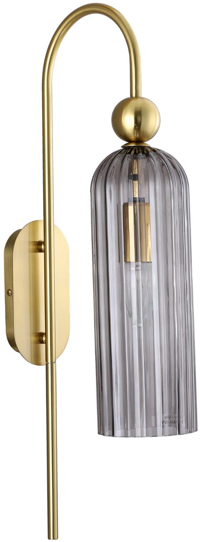 Light Prestige Piega applique murale 1x40 W fumé-doré LP-939/1WSMOKED