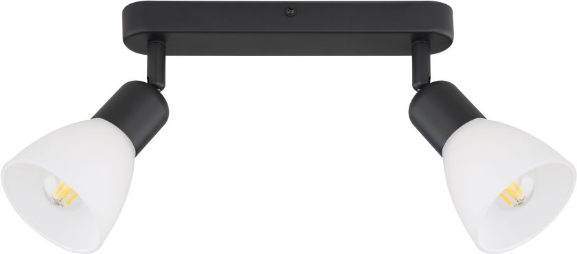 Light Prestige Malta plafonnier 2x40 W blanc-noir LP-877/2WBK