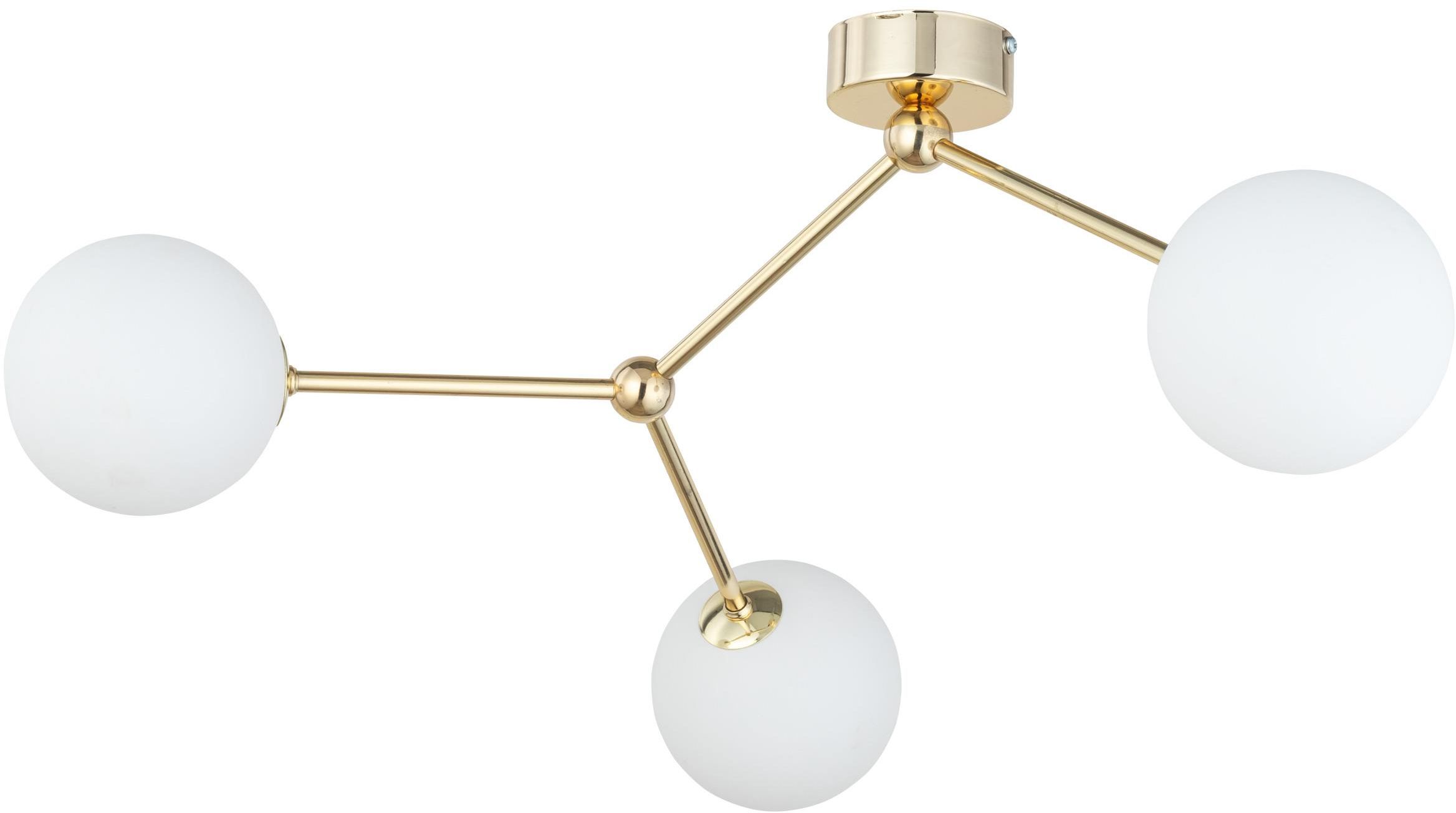 TK Lighting Fairy plafonnier 3x6 W blanc-doré 6471