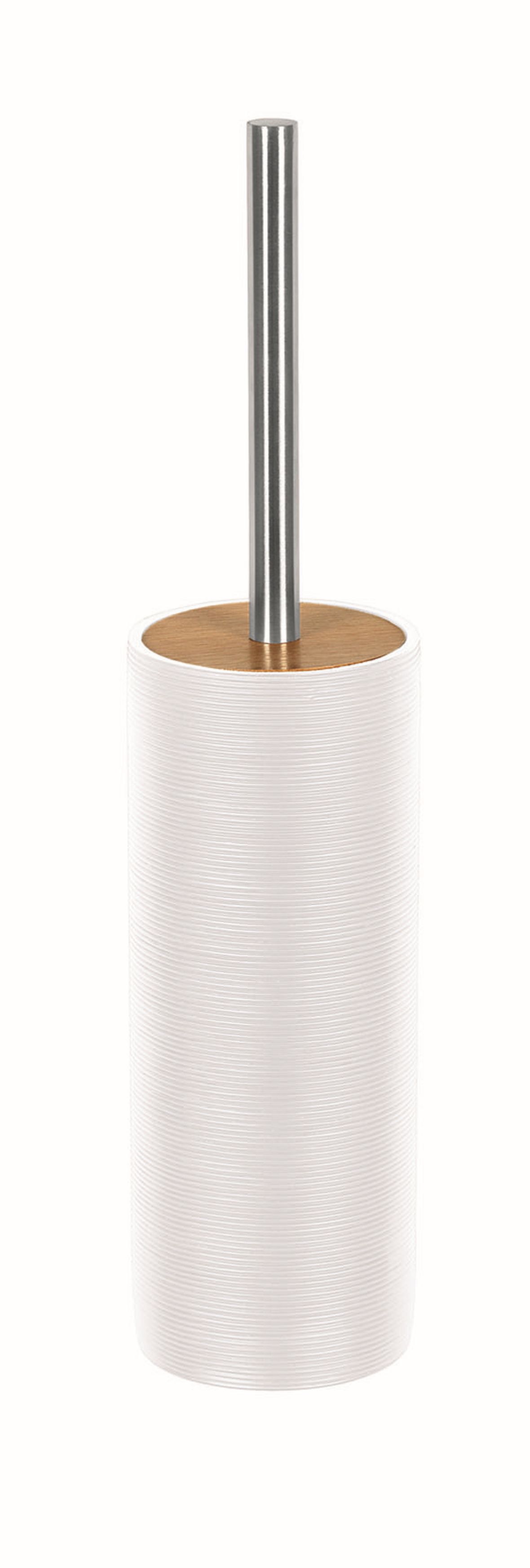 Kleine Wolke Kyoto brosse wc posé blanc-bois 5079100856