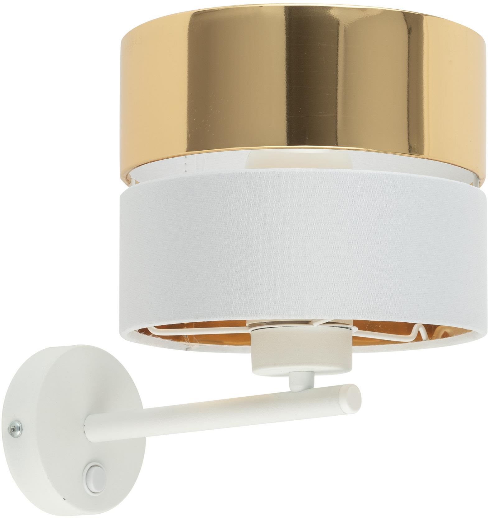 TK Lighting Hilton applique murale 1x15 W blanc-doré 4770