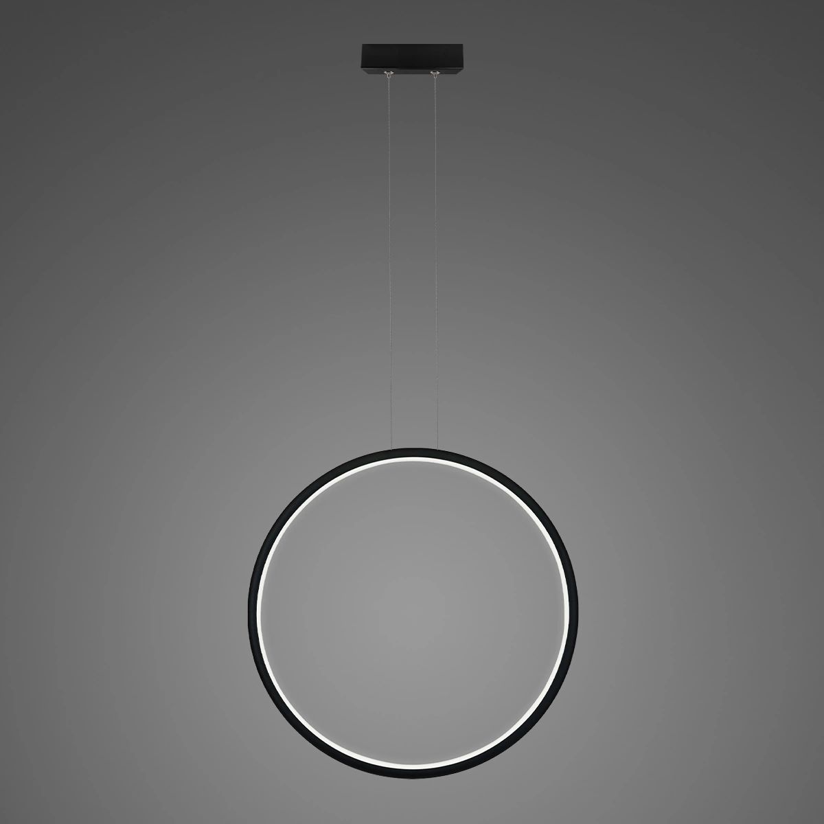 Altavola Design Ledowe Okręgi lampe suspendue 1x43 W noir LA073/X_80_in_4k_43W_black