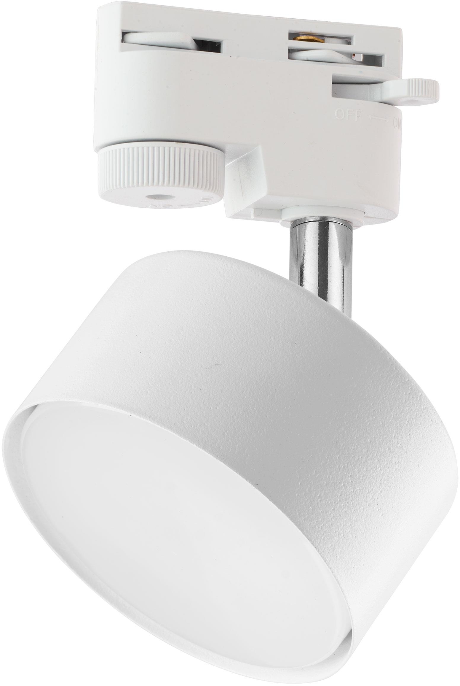 TK Lighting Tracer lampe pour rail collecteur 1x10 W blanc-chrome 4397
