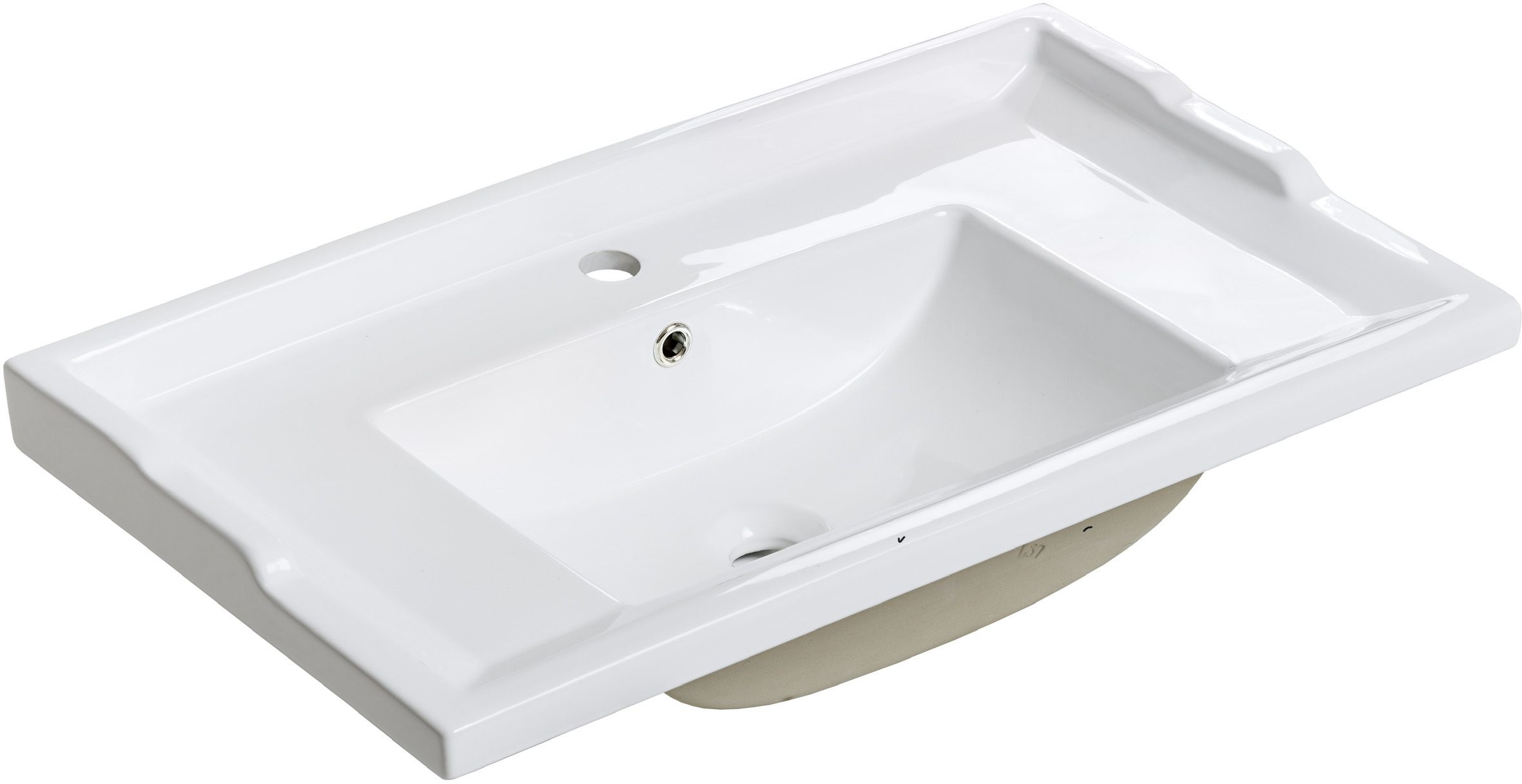 Comad Retro lavabo 81x46 cm rectangulaire classique-de meuble blanc UM-CFPF80RETRO