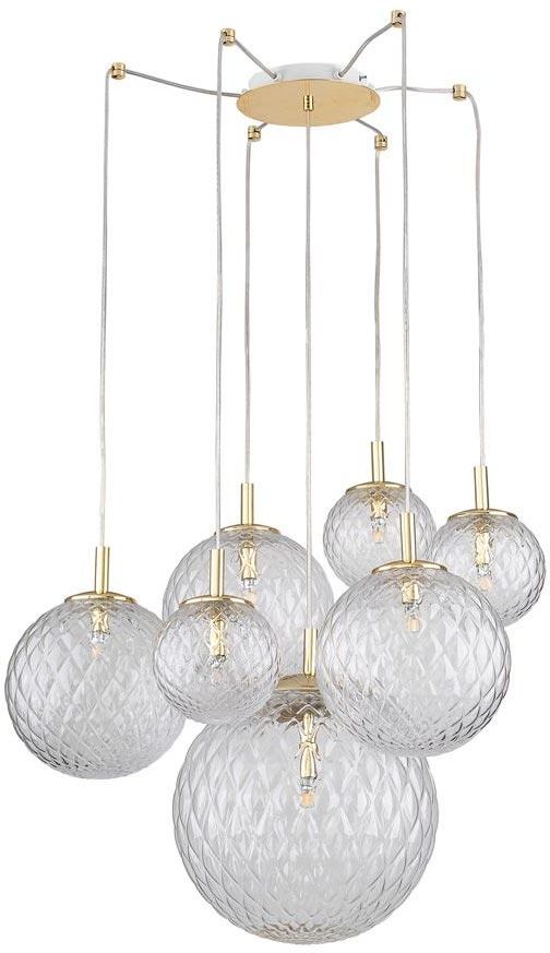 TK Lighting Cadix lampe suspendue x6 W doré 4608