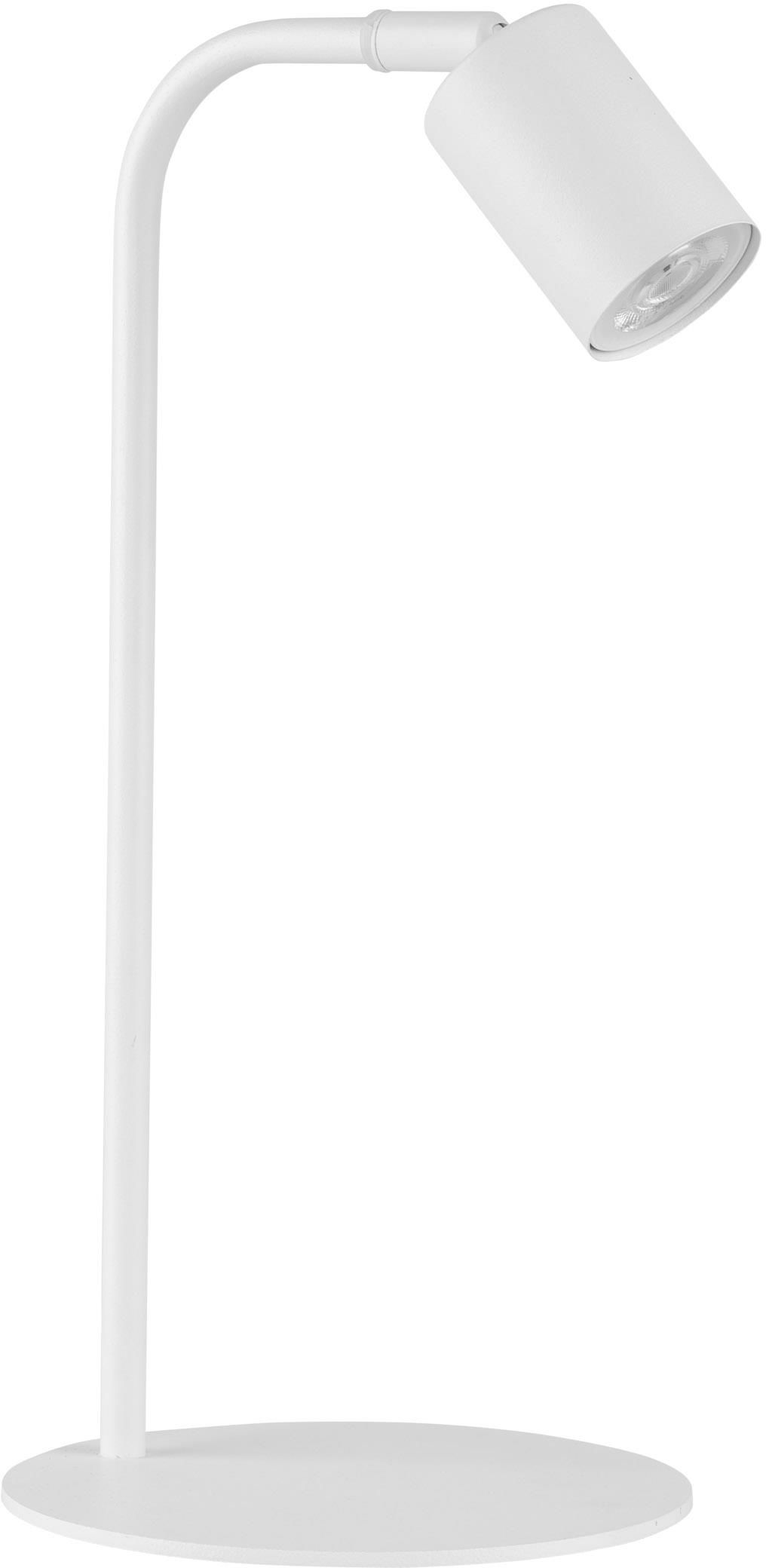 TK Lighting Logan lampe de bureau 1x10 W blanc 5490