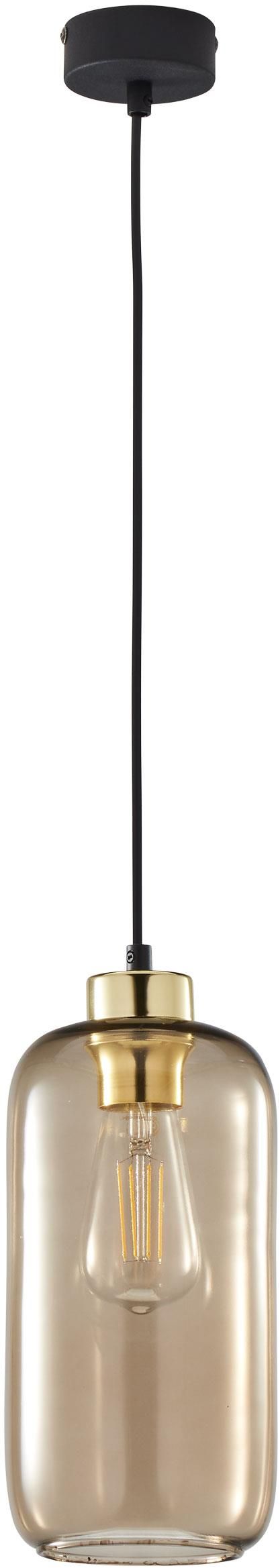 TK Lighting Marco lampe suspendue 1x15 W noir-marron 3314