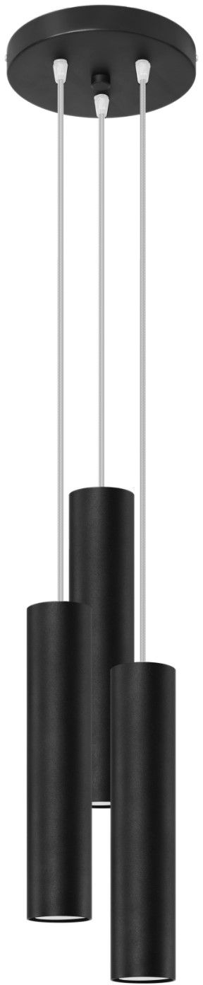 Sollux Lighting Lagos lampe suspendue 3x40 W noir SL.1079