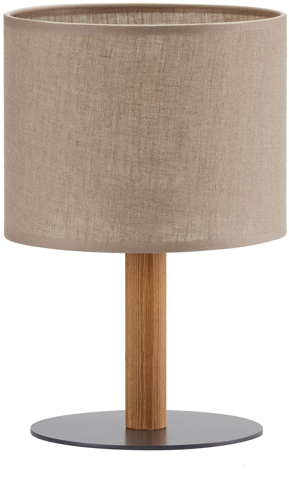 TK Lighting Deva Nature lampe de table 1x15 W noir-gris-bois-beige 5192