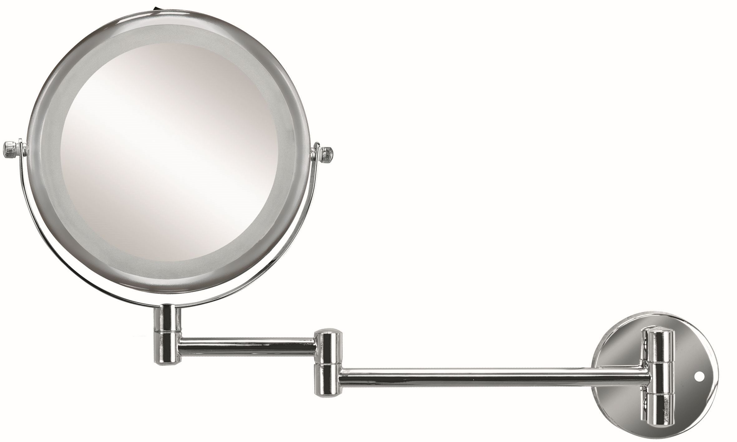 Kleine Wolke LED Mirror miroir cosmétique 17.5x17.5 cm arrondi avec éclairage chrome 8428124886