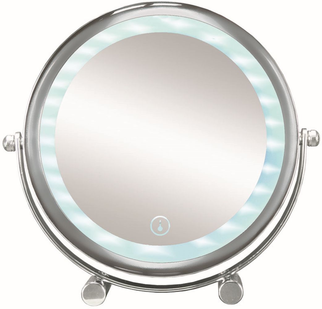 Kleine Wolke LED Mirror miroir cosmétique 15x15 cm arrondi avec éclairage chrome 5886124886