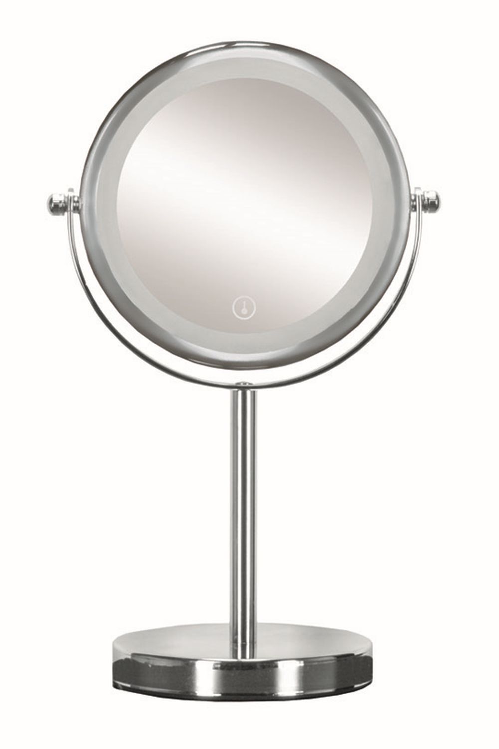 Kleine Wolke LED Mirror miroir cosmétique 17.5x17.5 cm arrondi avec éclairage chrome 5887124886