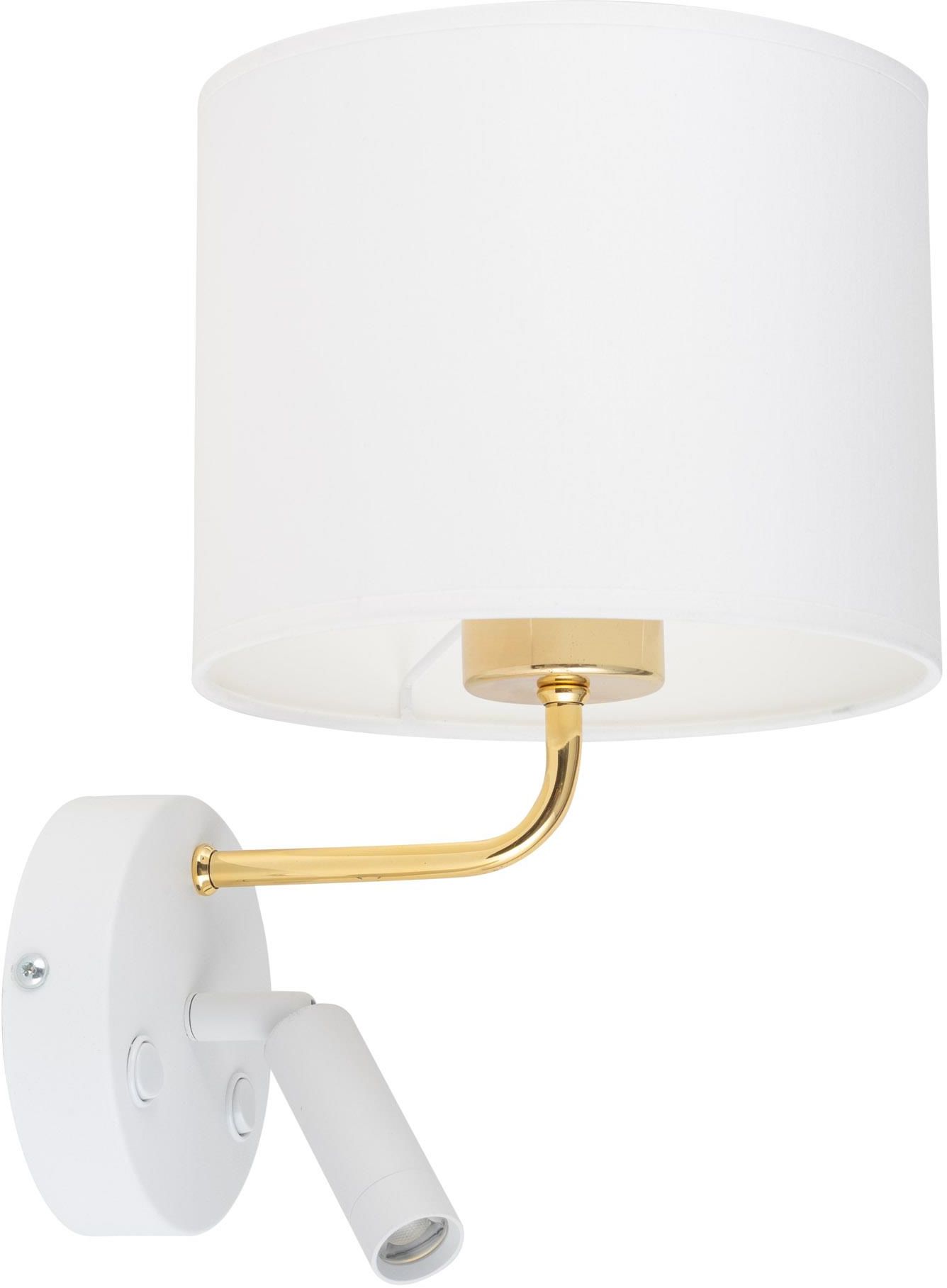 TK Lighting Richi applique murale 2x60 W blanc-doré 1370