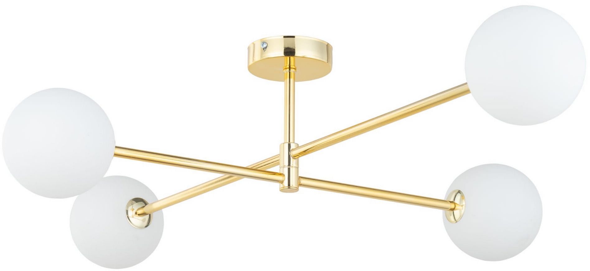 TK Lighting Sarius plafonnier 4x6 W blanc-doré 4738