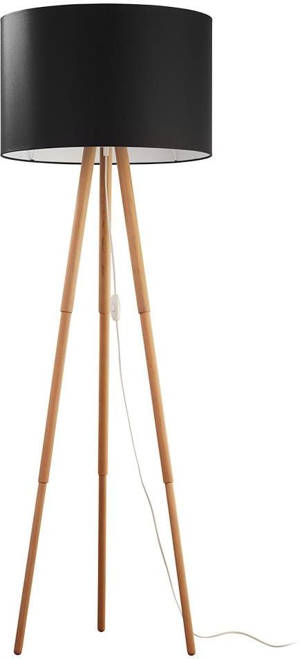 TK Lighting Tokyo lampadaire 1x15 W noir-bois 5286