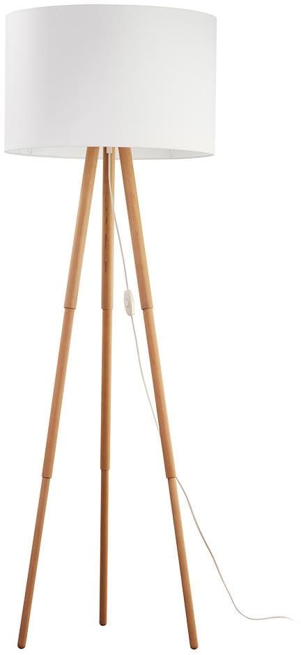 TK Lighting Tokyo lampadaire 1x15 W blanc-bois 5299