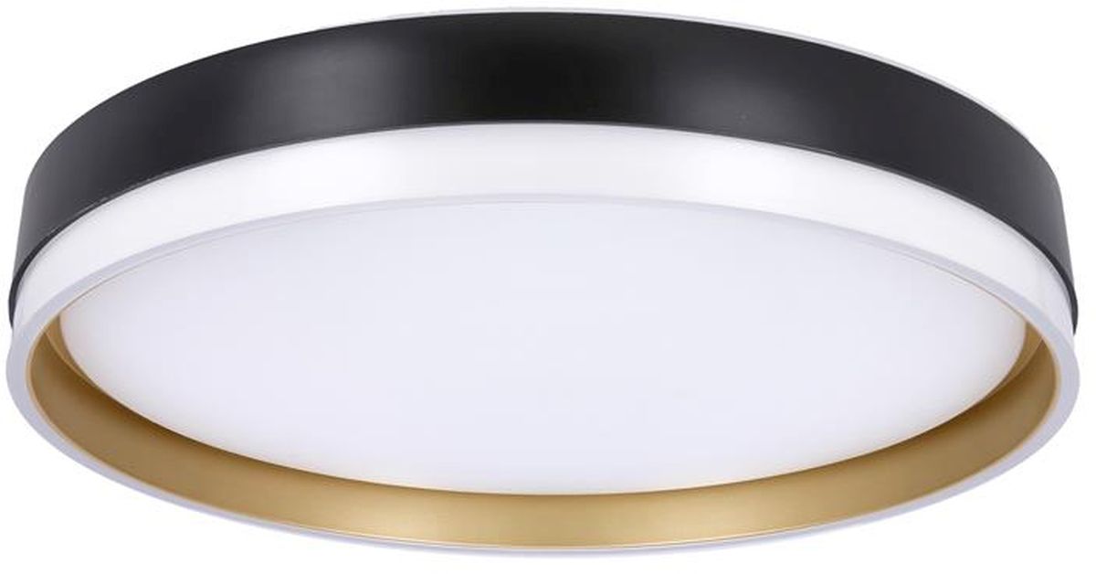 Candellux Florida plafonnier 1x24 W blanc-noir-doré 13-11343