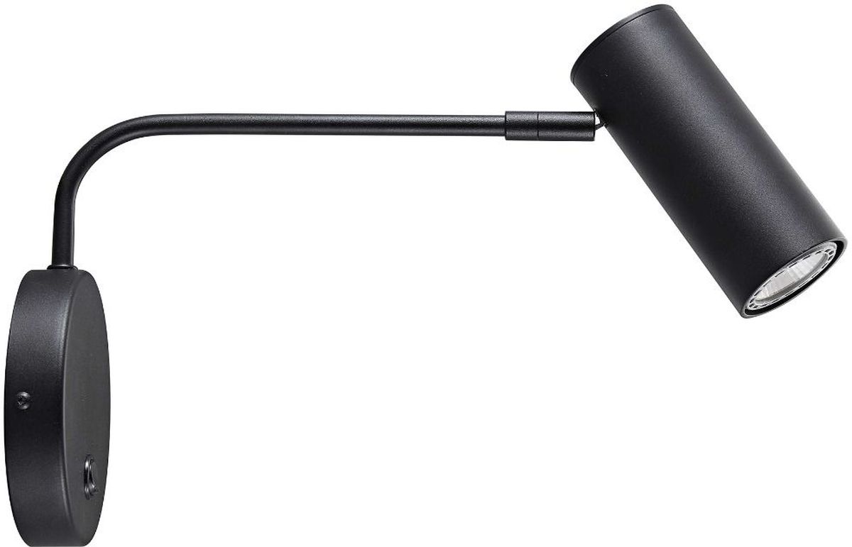 Zuma Line Tubo applique murale 1x50 W noir 20034-BK-N