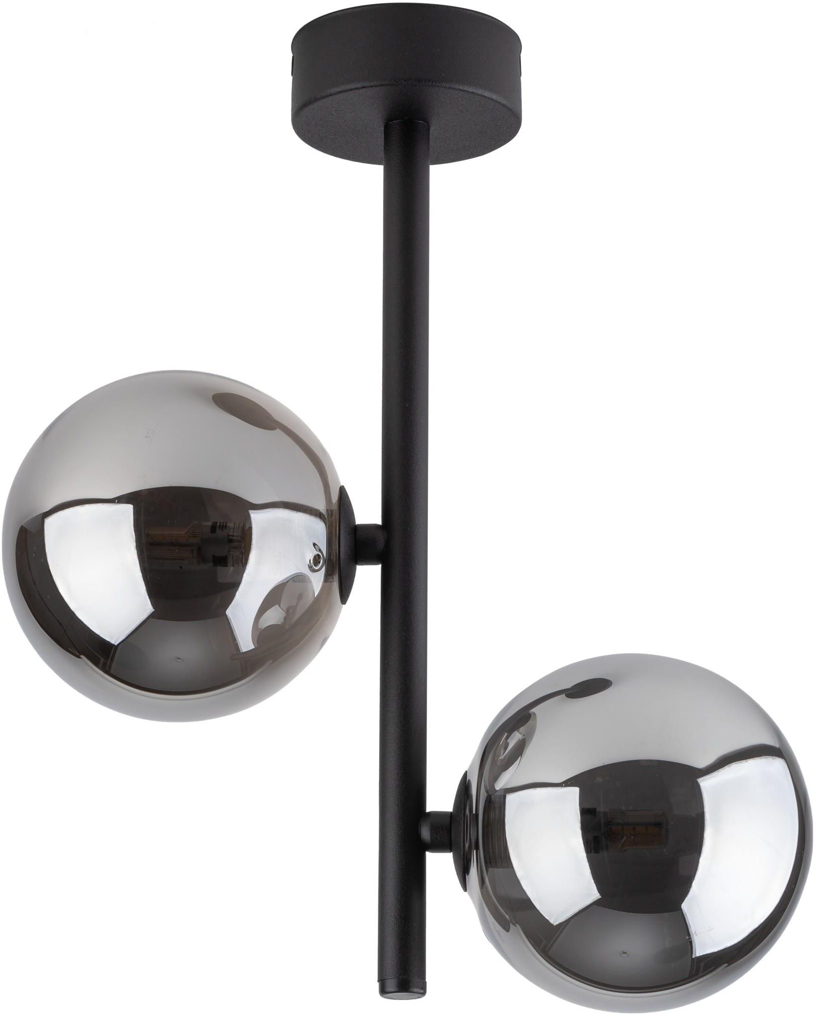 TK Lighting Estera plafonnier 2x6 W noir-fumé 6706