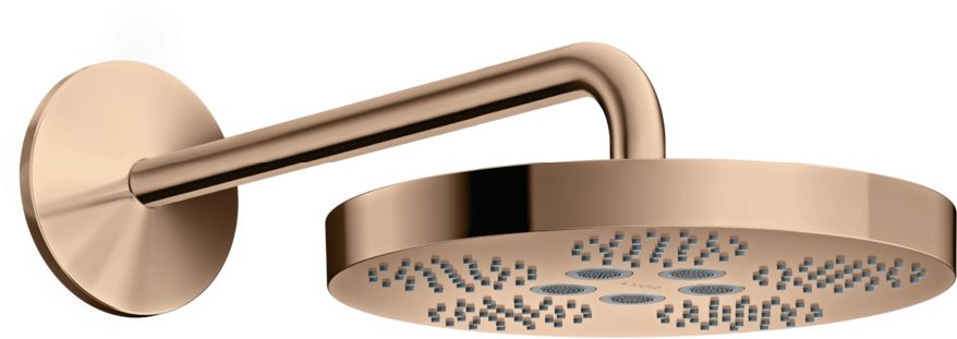 Axor One douche à effet de pluie avec bras 28x28 cm ronde || 48491300