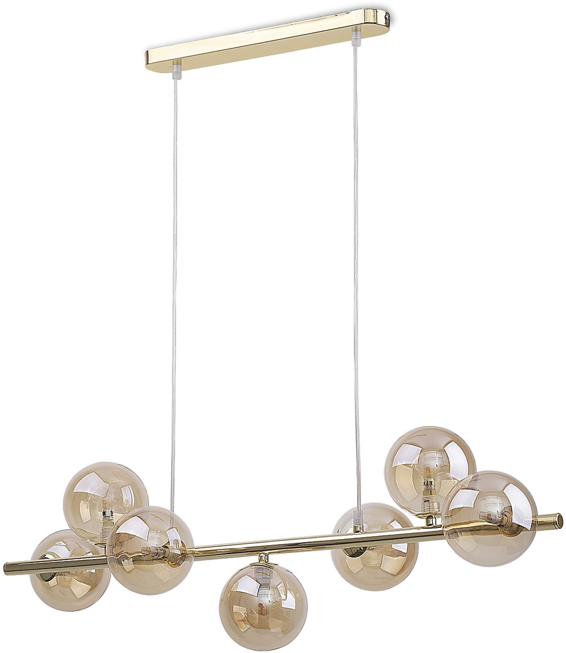 TK Lighting Estera lampe suspendue x6 W doré 5668