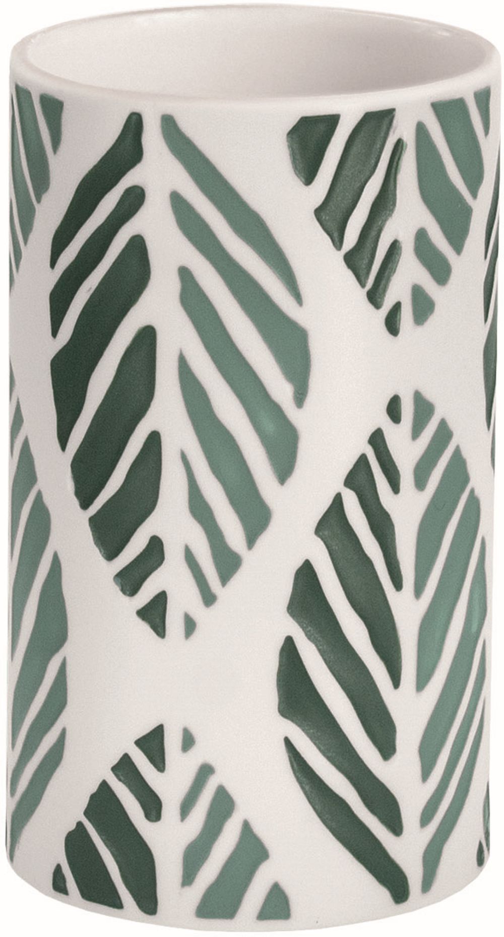 Kleine Wolke Leaf gobelet pour brosses à dents blanc-vert 8031697852