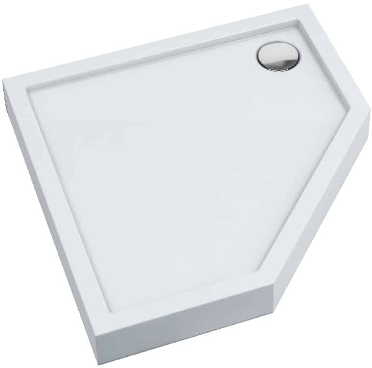 Schedpol Competia New receveur de douche pentagonal 90x90 cm blanc 1022010
