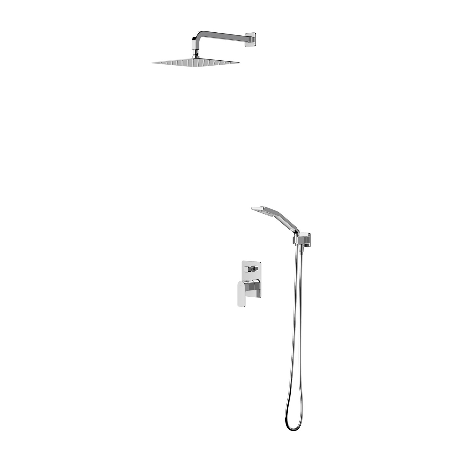 Omnires Baretti ensemble de douche encastré oui chrome SYSBA10XCR